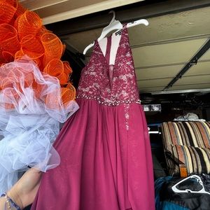 Girls v cut dress